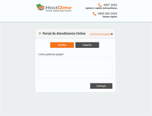 Tablet Screenshot of chat.hostdime.com.br