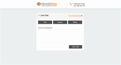 Desktop Screenshot of chat.hostdime.com